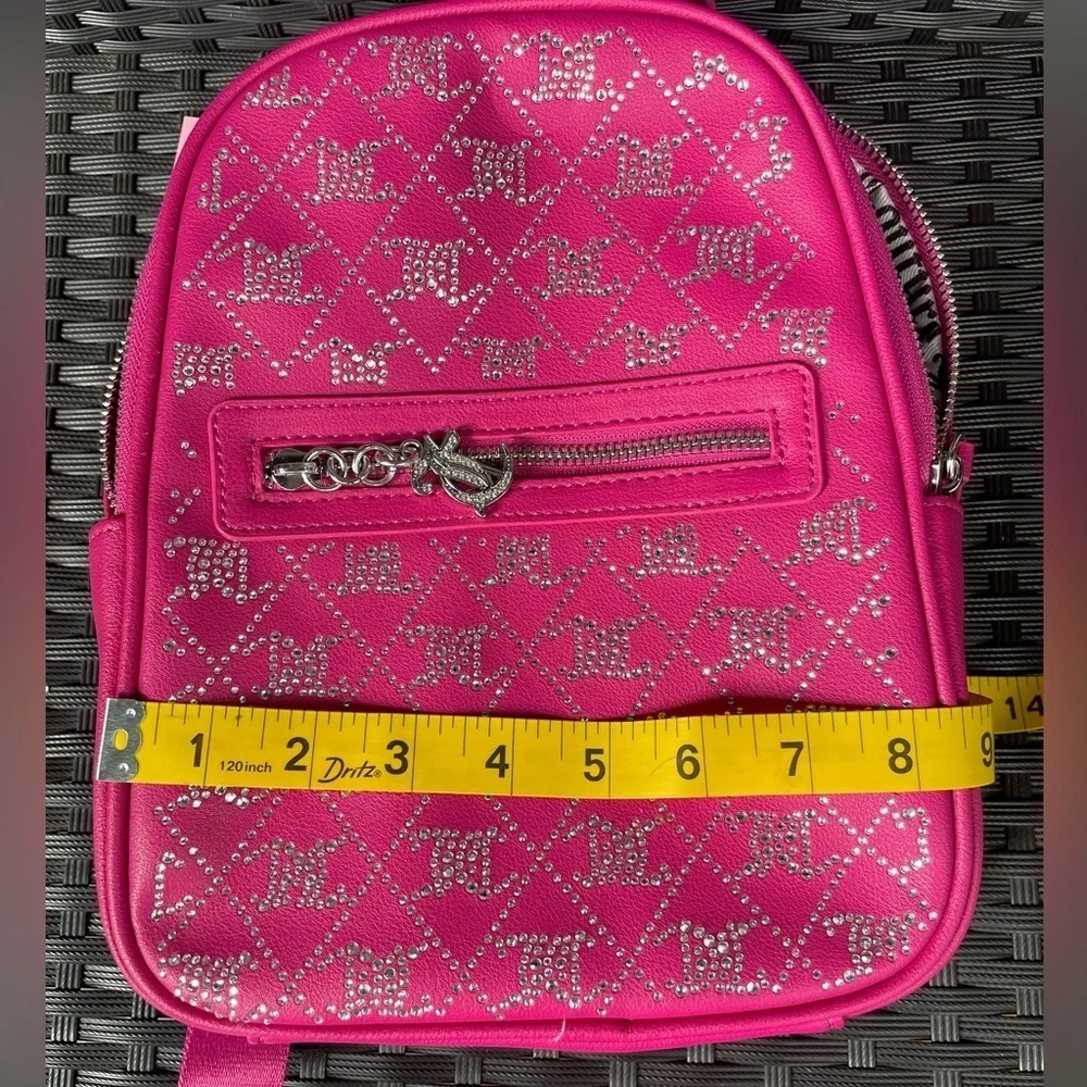 Juicy Couture Backpack,Juicy Couture Pink Backpack with Silver Accents
